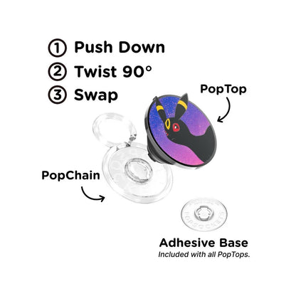 Pokemon X Popsockets PopTop Phone Grip/Holder (Enamel Umbreon Moon)