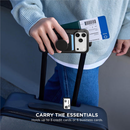 PopSockets PopWallet+ MagSafe Kick-Out Phone Wallet and Stand (Aura)