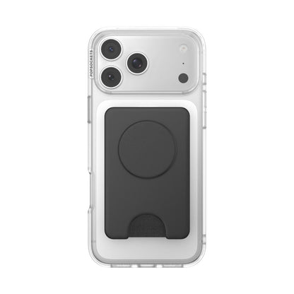 PopSockets PopWallet+ MagSafe Kick-Out Phone Wallet and Stand (Black)