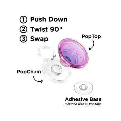 PopSockets PopTop Phone Grip/Holder (Iridescent Pink)
