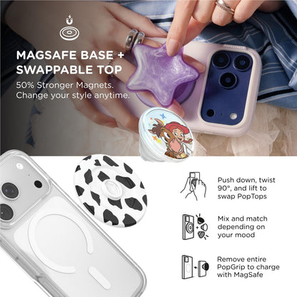 Toy Story X PopSockets PopGrip MagSafe Phone Grip/Stand with Swappable Top (Tidepool Jessie)