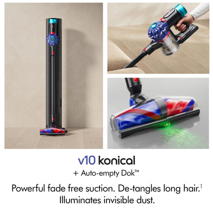 Dyson V10 Konical™ + Auto-Empty Dok™