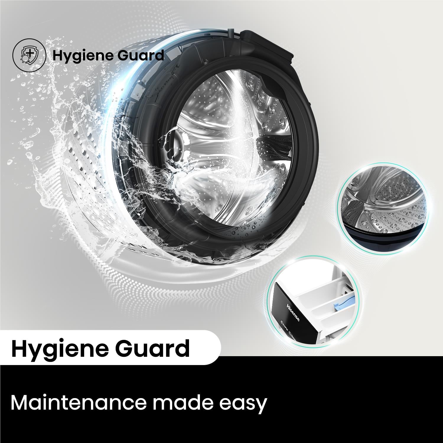 Hisense HWF3S7514X Series 3S 7.5kg Front Load Washing Machine (White)