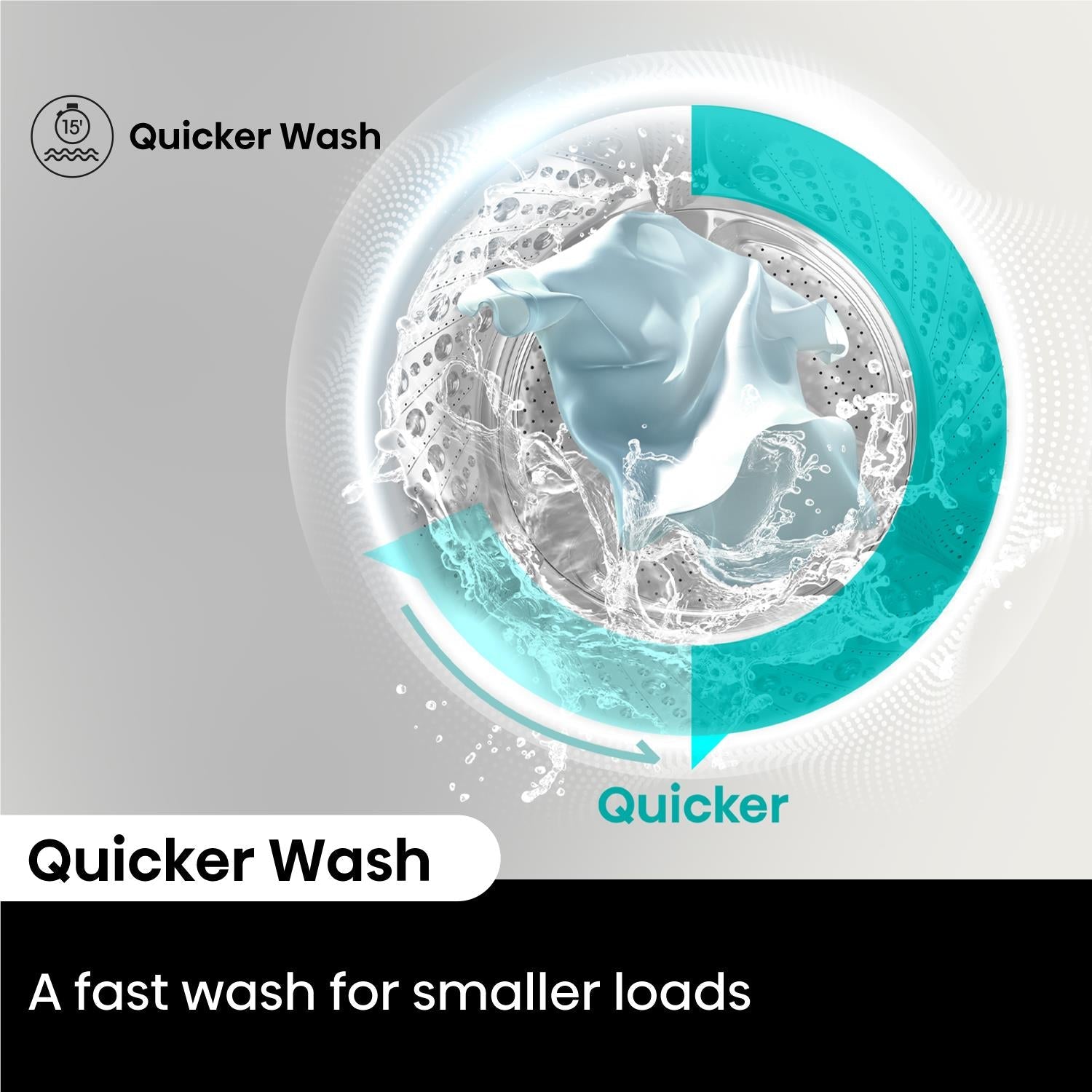 Hisense HWF3S7514X Series 3S 7.5kg Front Load Washing Machine (White)