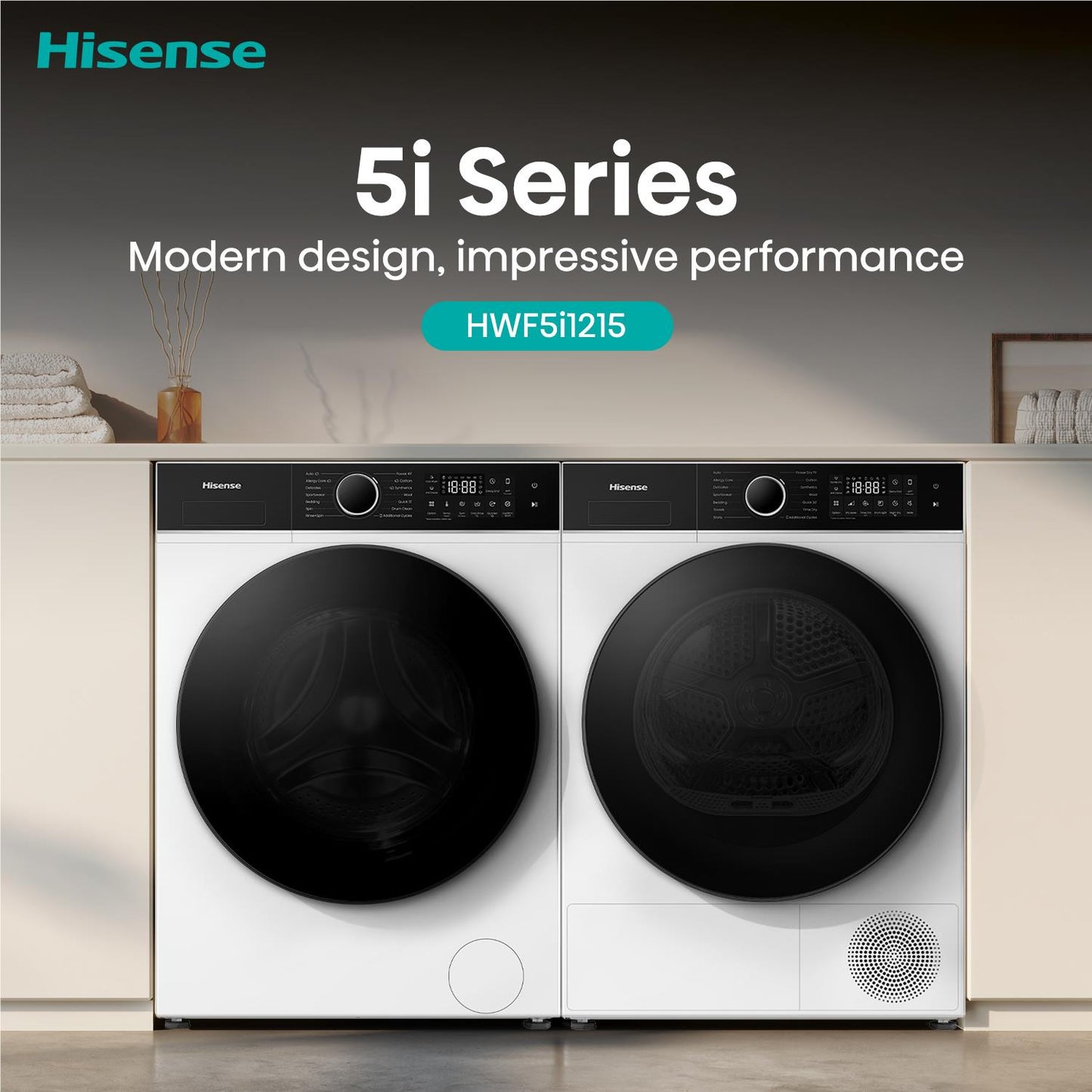 Hisense HWF5i1215 Series 5I 12kg Front Load Washing Machine