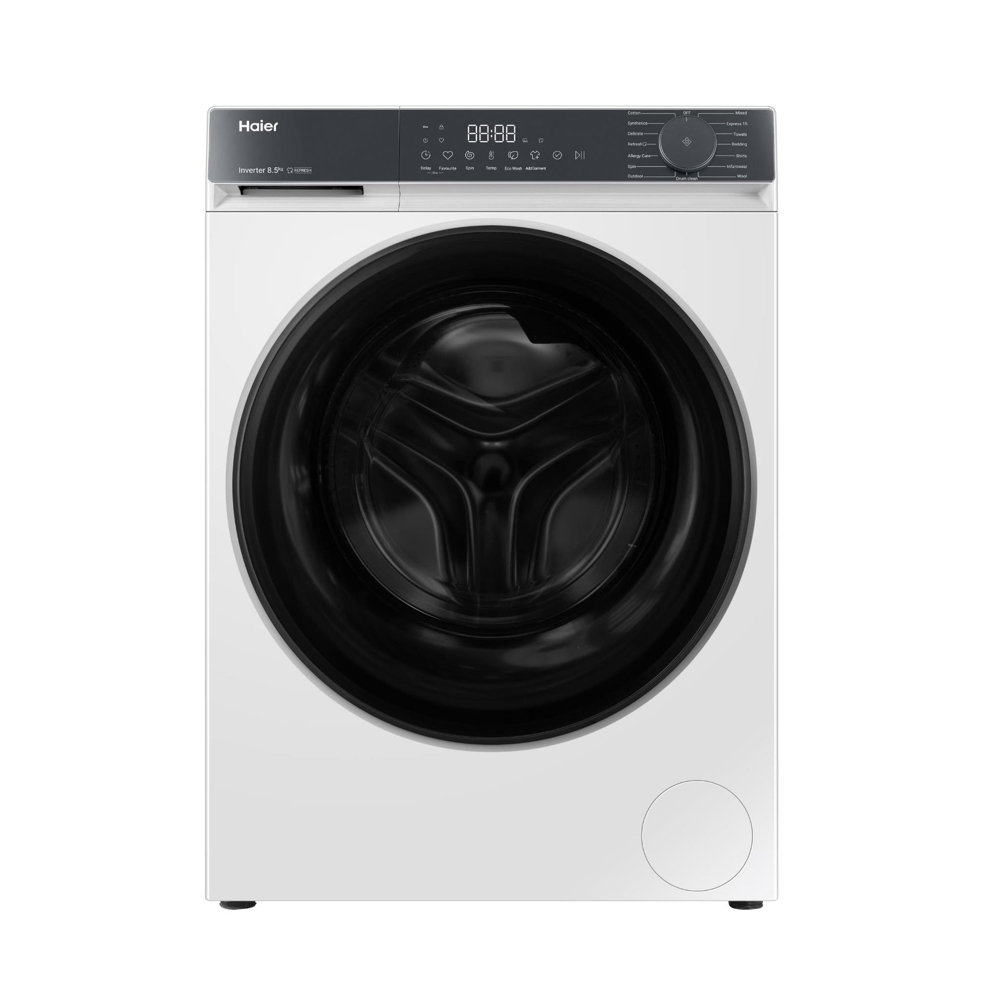 Haier HWF85KW1 300 Series 8.5kg Front Load Washer (White)