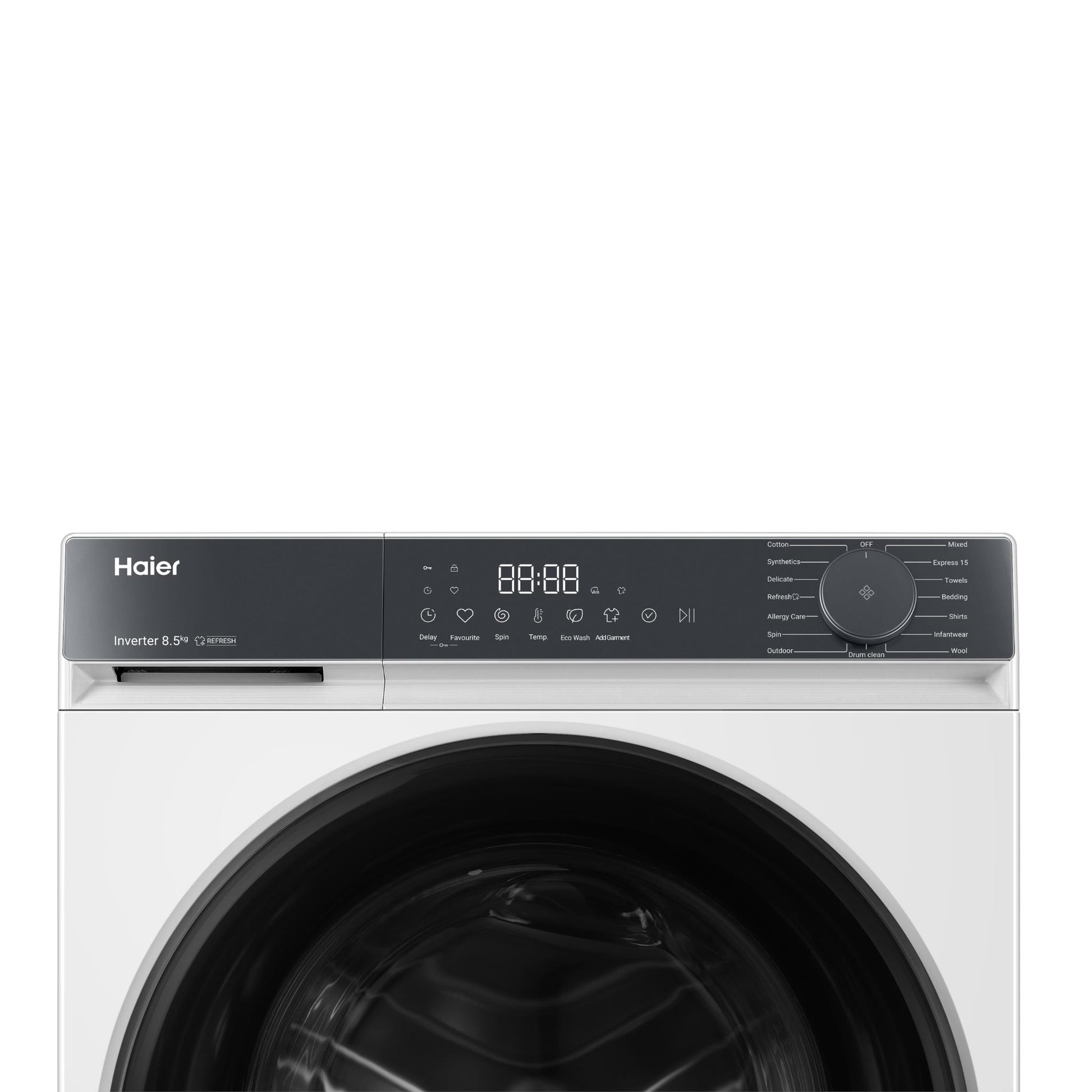 Haier HWF85KW1 300 Series 8.5kg Front Load Washer (White)