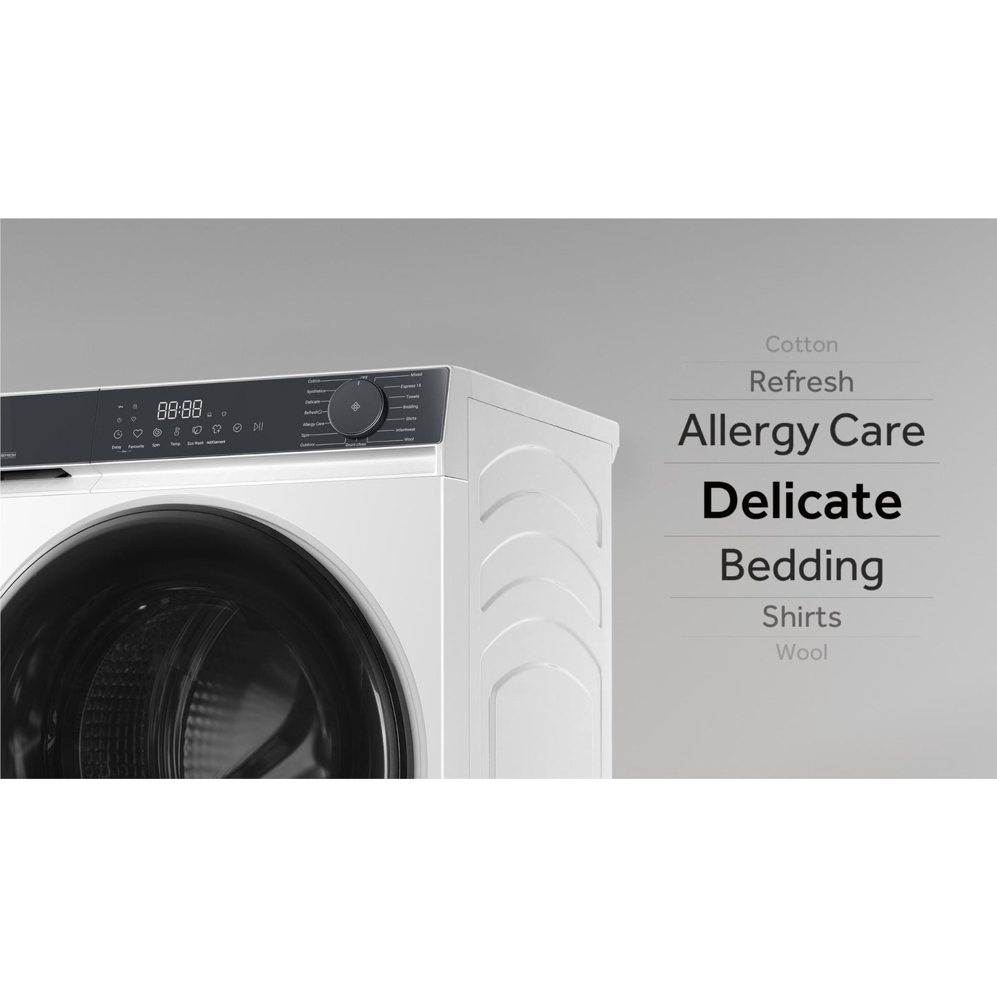 Haier HWF85KW1 300 Series 8.5kg Front Load Washer (White)