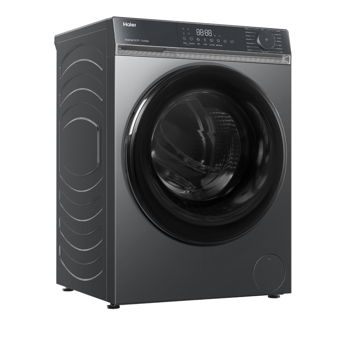 Haier HWF85KB1 300 Series 8.5kg Front Load Washer (Dark)