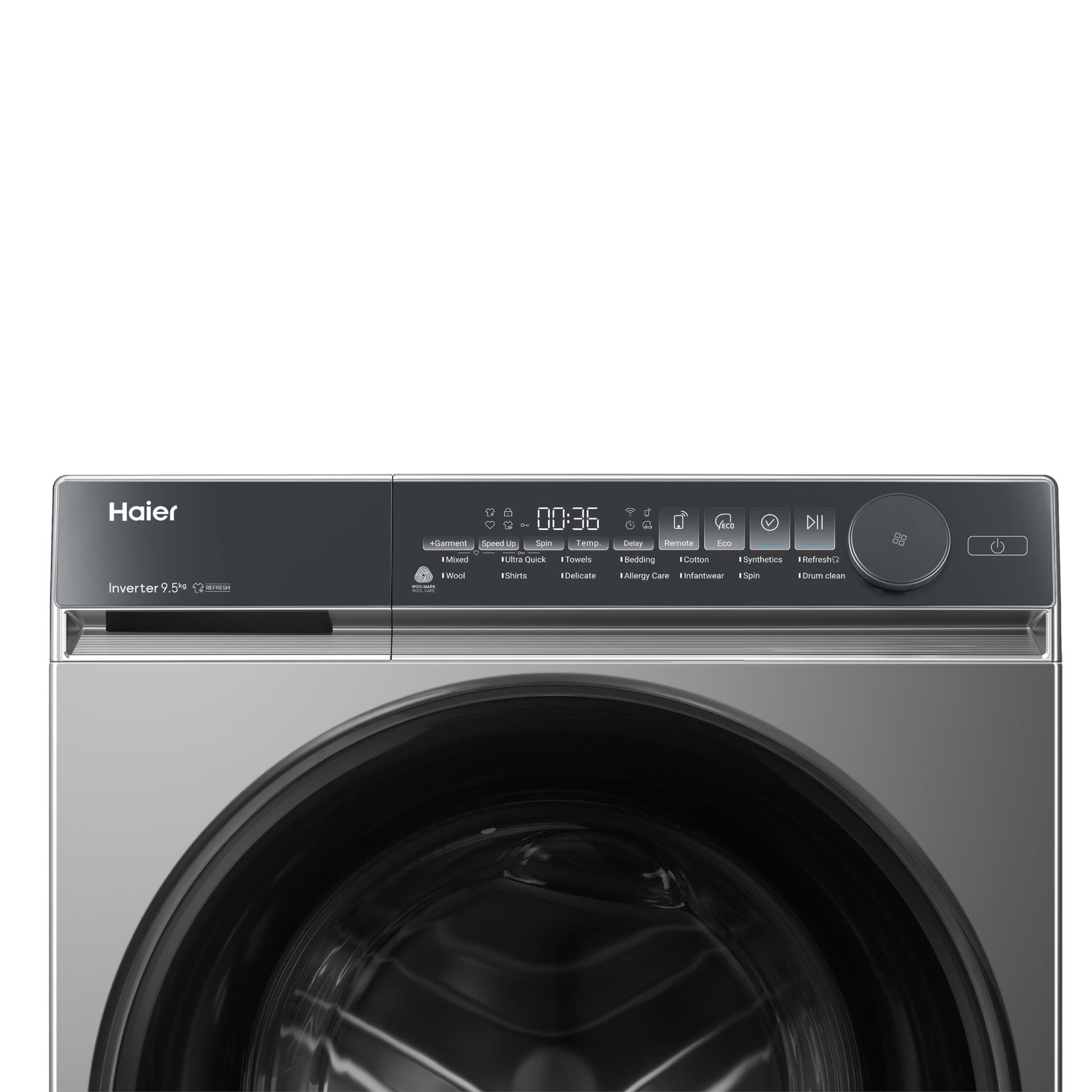 Haier HWFS95NB1 500 Series 9.5kg Front Load Washer (Dark)