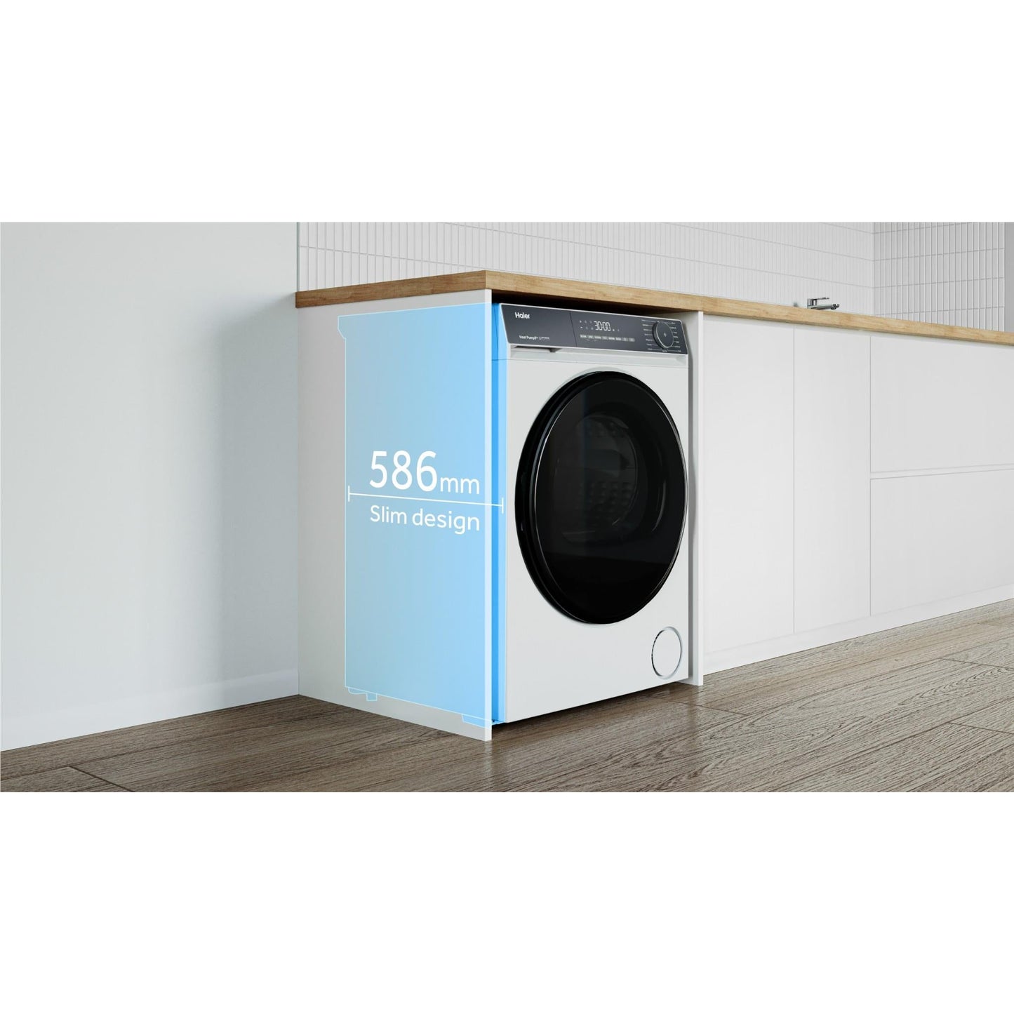 Haier HDHPS80KW1 300 Series 8kg Heat Pump Dryer (White)