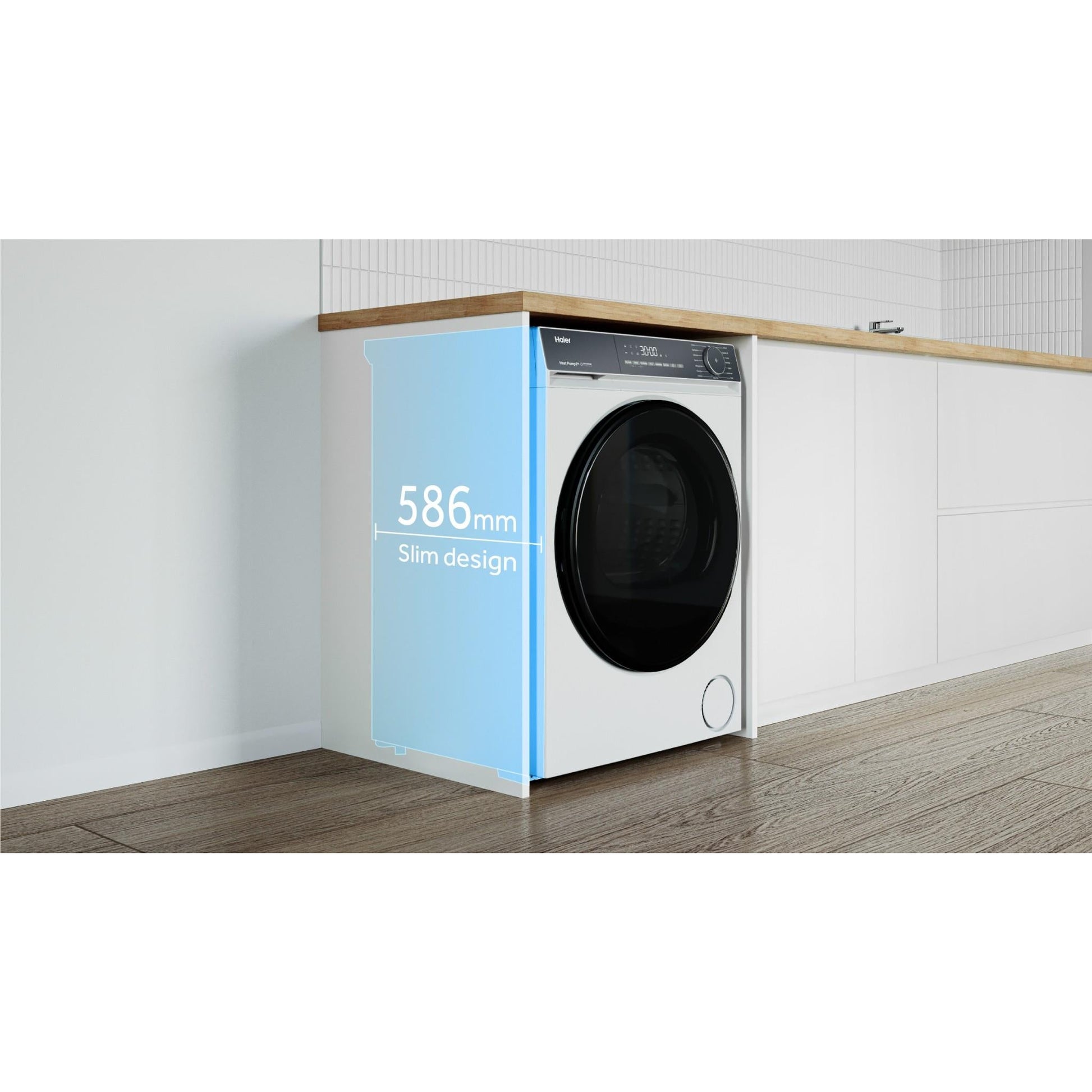 Haier HDHPS80KW1 300 Series 8kg Heat Pump Dryer (White)