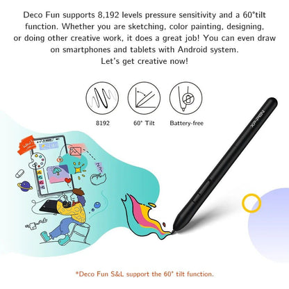 XPPen Deco Fun XS Graphics Tablet - Black