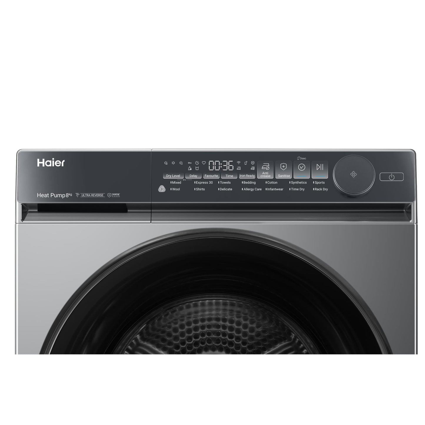 Haier HDHPS80NB1 500 Series 8kg Heat Pump Dryer (Dark)
