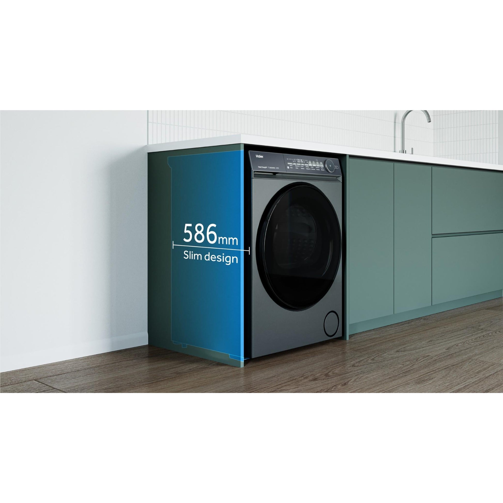 Haier HDHPS80NB1 500 Series 8kg Heat Pump Dryer (Dark)