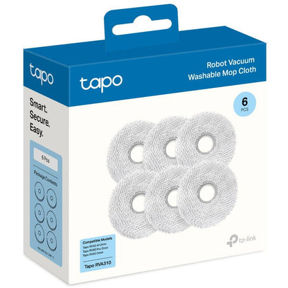 Tapo Robot Vacuum Washable Mop Cloth (6 Pcs) [Suits RV50 Series]