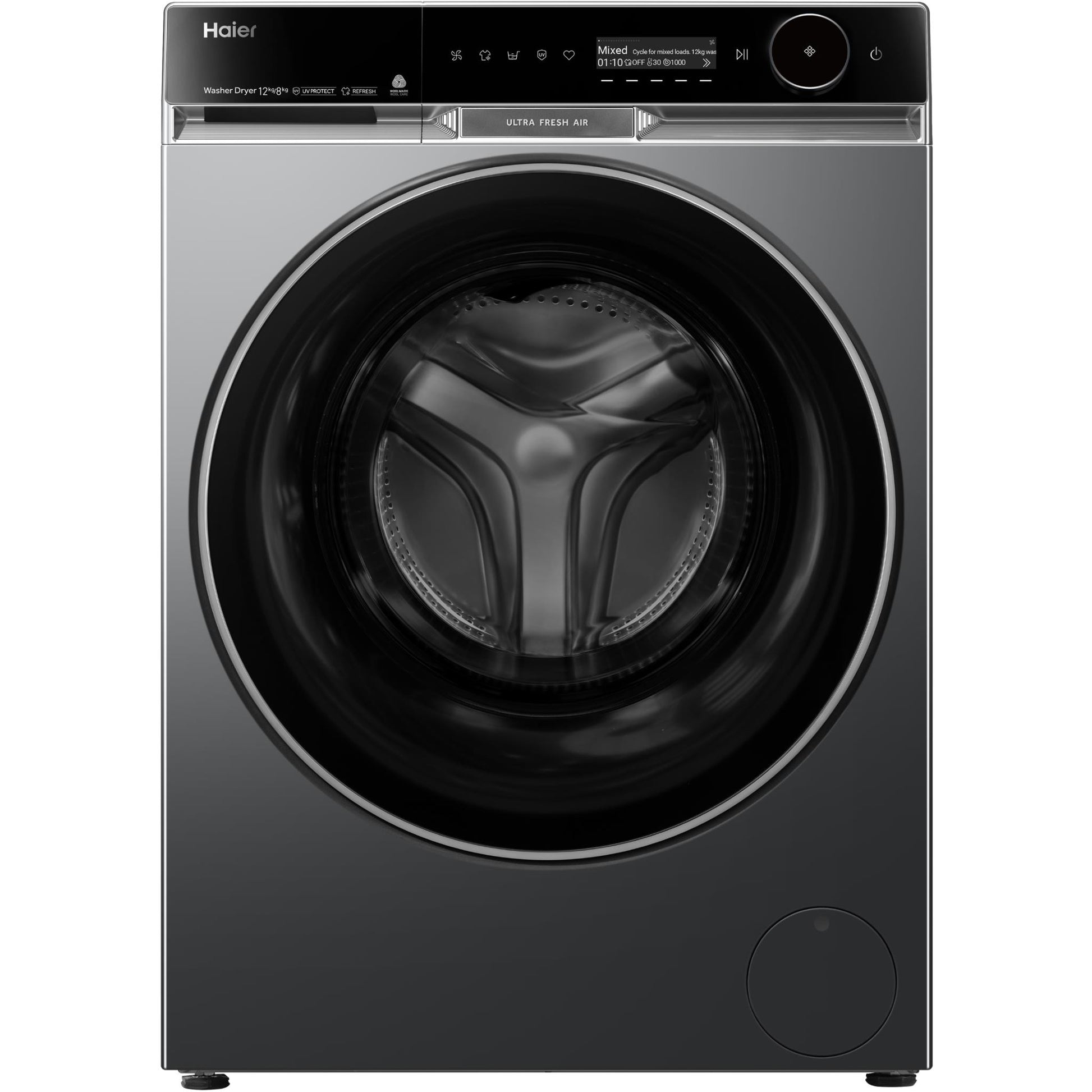 Haier HWD1280PXB1 600 Series 12kg/8kg Front Load Washer Dryer Combo (Dark)