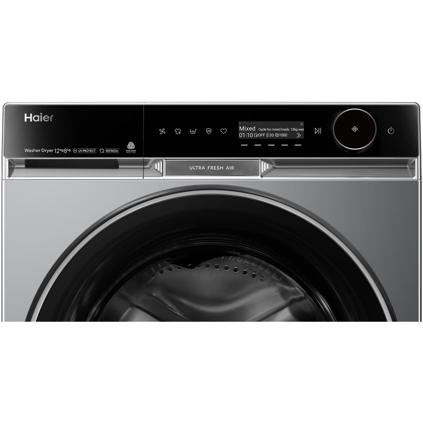 Haier HWD1280PXB1 600 Series 12kg/8kg Front Load Washer Dryer Combo (Dark)