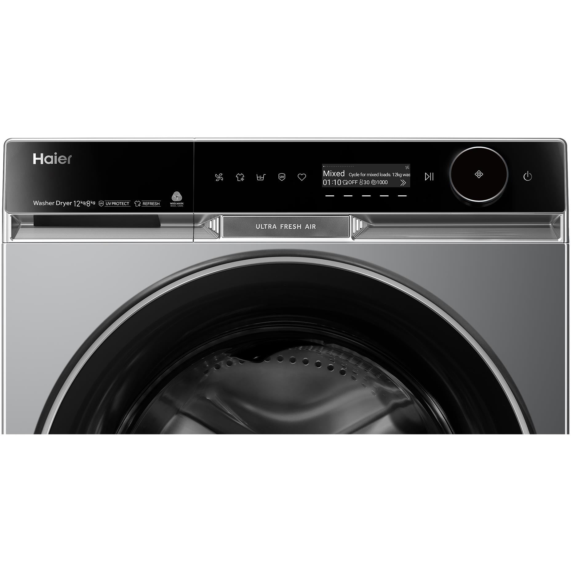 Haier HWD1280PXB1 600 Series 12kg/8kg Front Load Washer Dryer Combo (Dark)
