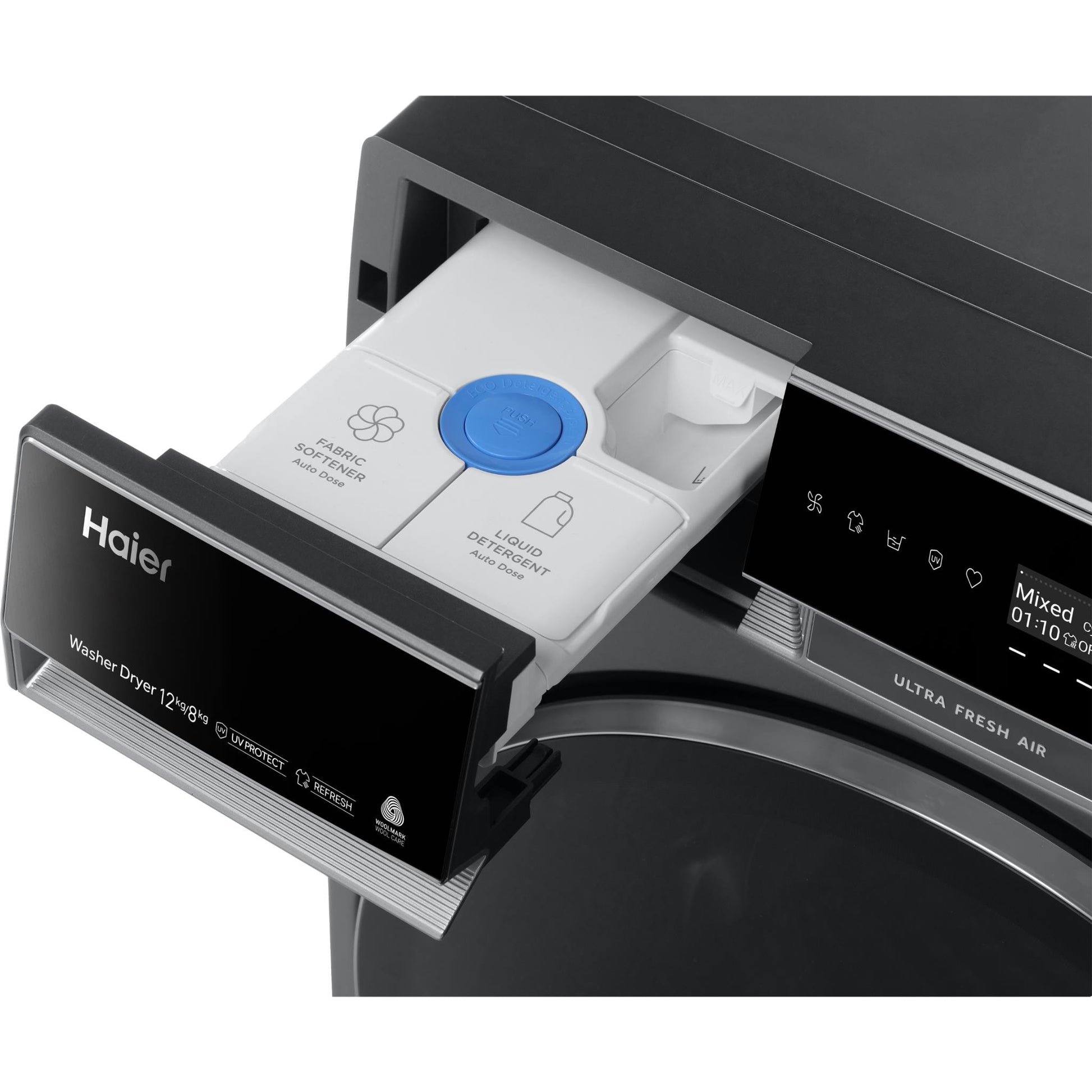 Haier HWD1280PXB1 600 Series 12kg/8kg Front Load Washer Dryer Combo (Dark)