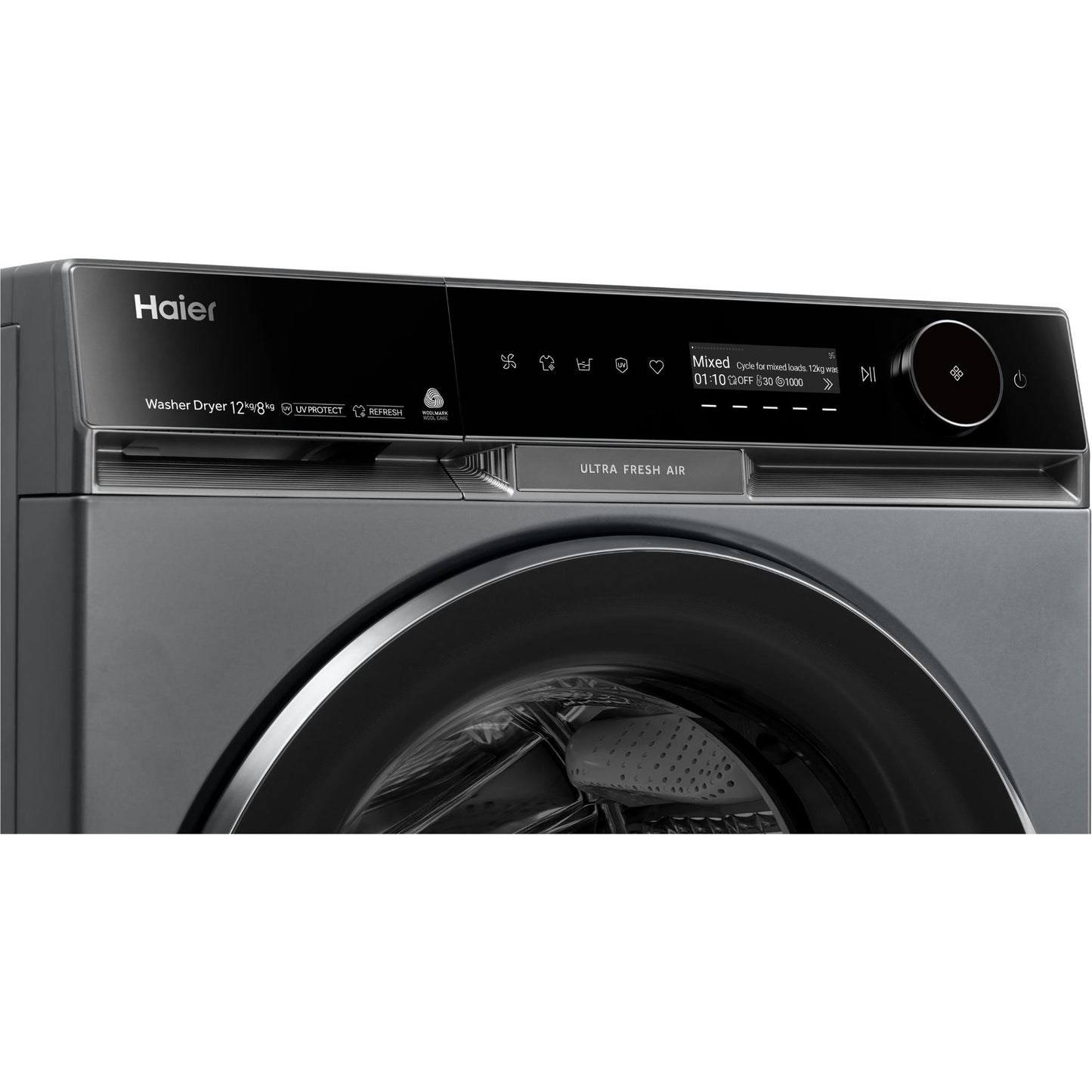 Haier HWD1280PXB1 600 Series 12kg/8kg Front Load Washer Dryer Combo (Dark)