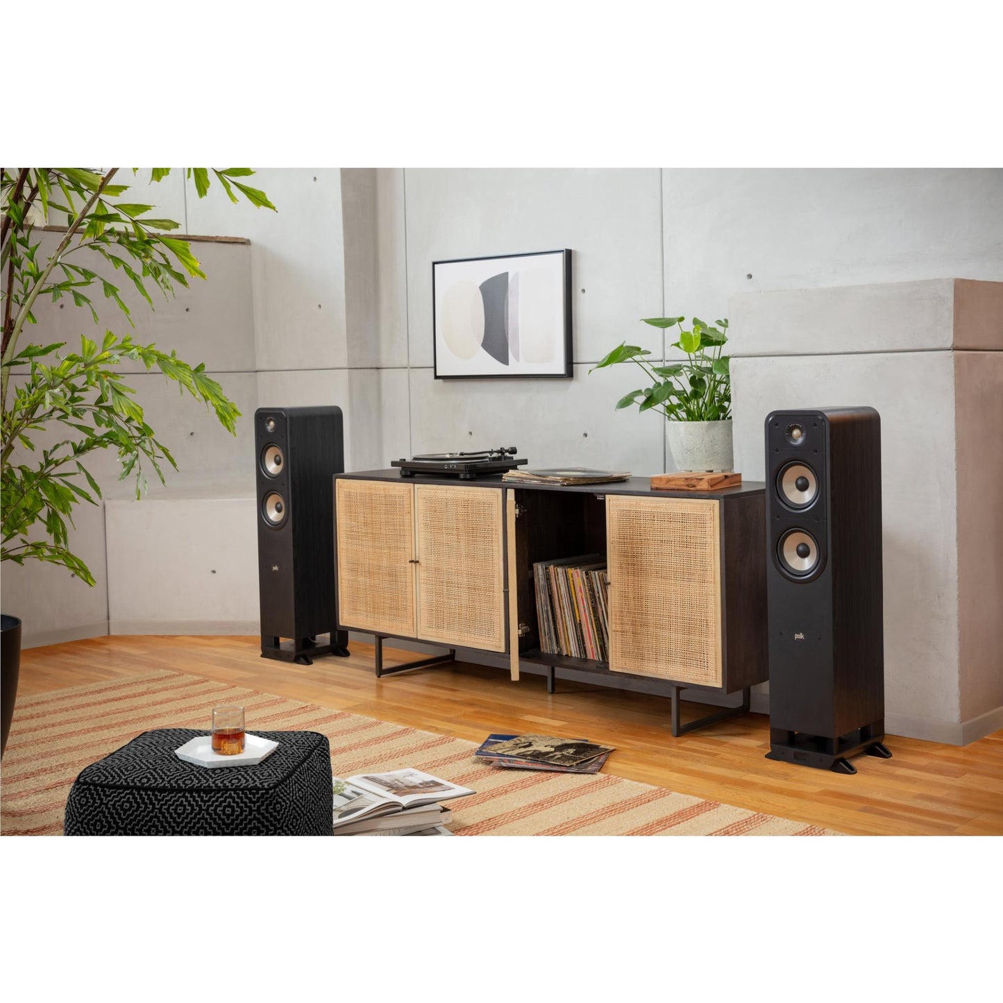 Polk Audio  ES55 Floorstanding Speakers (Black) [Pair]