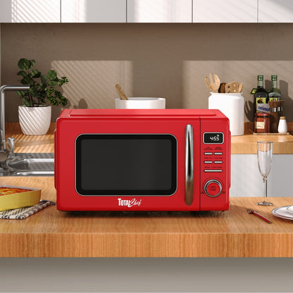 Total Chef Retro Microwave 25L Red
