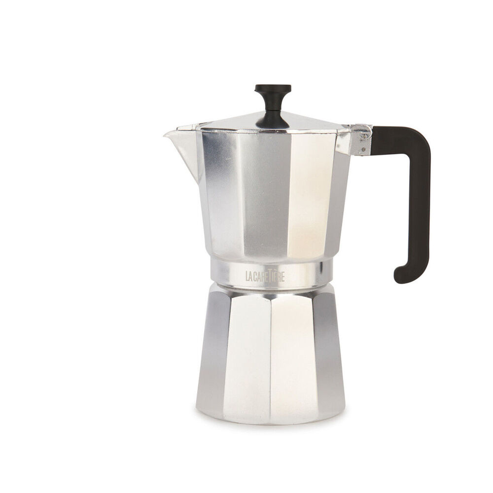 La Cafetiere Venice 9-Cup 470ml Espresso Maker Aluminum Coffee Pot (Silver)