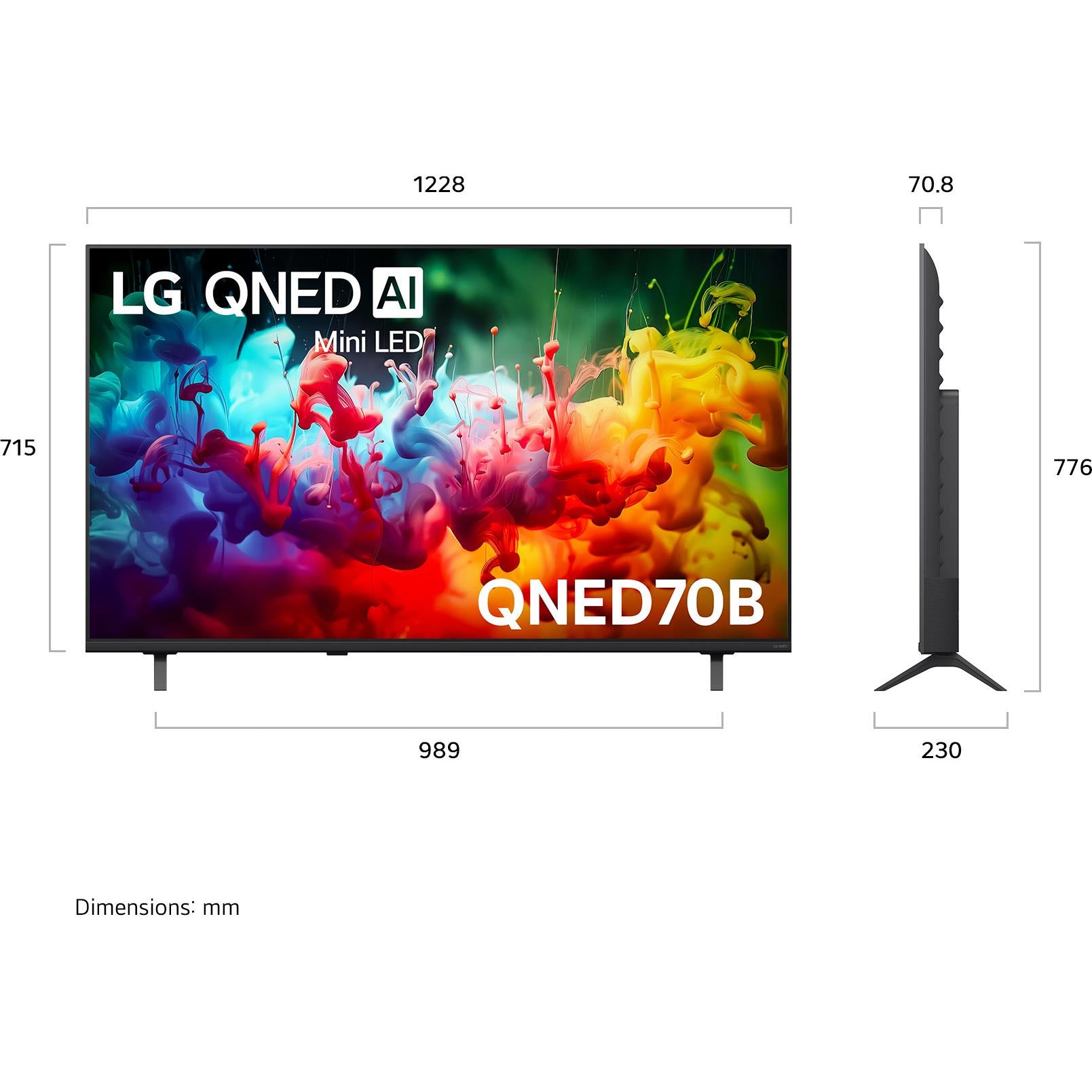 LG 55" QNED70B AI Mini-LED 4K Smart TV [2026]