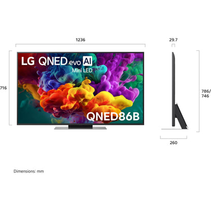LG 55" QNED86B EVO AI Mini-LED 4K Smart TV [2026]
