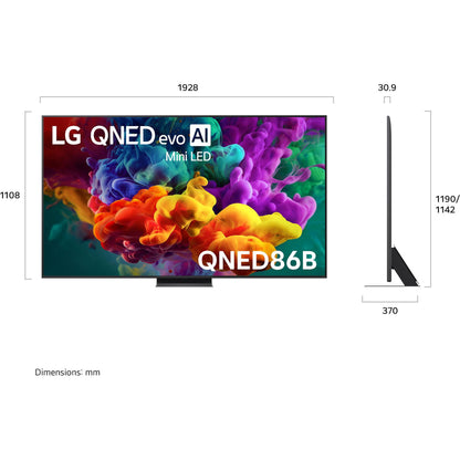 LG 86" QNED86B EVO AI Mini-LED 4K Smart TV [2026]