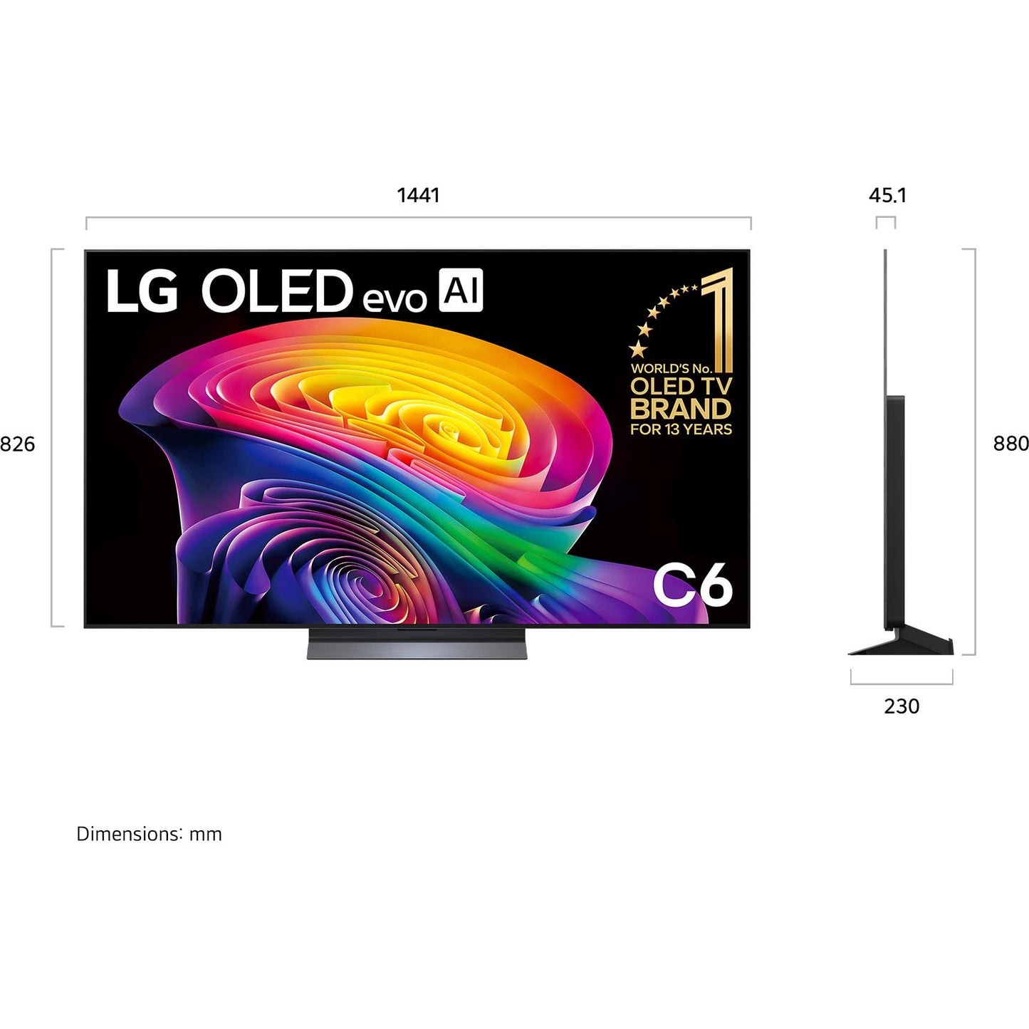 LG 65" OLED EVO AI C6 4K Smart TV [2026]