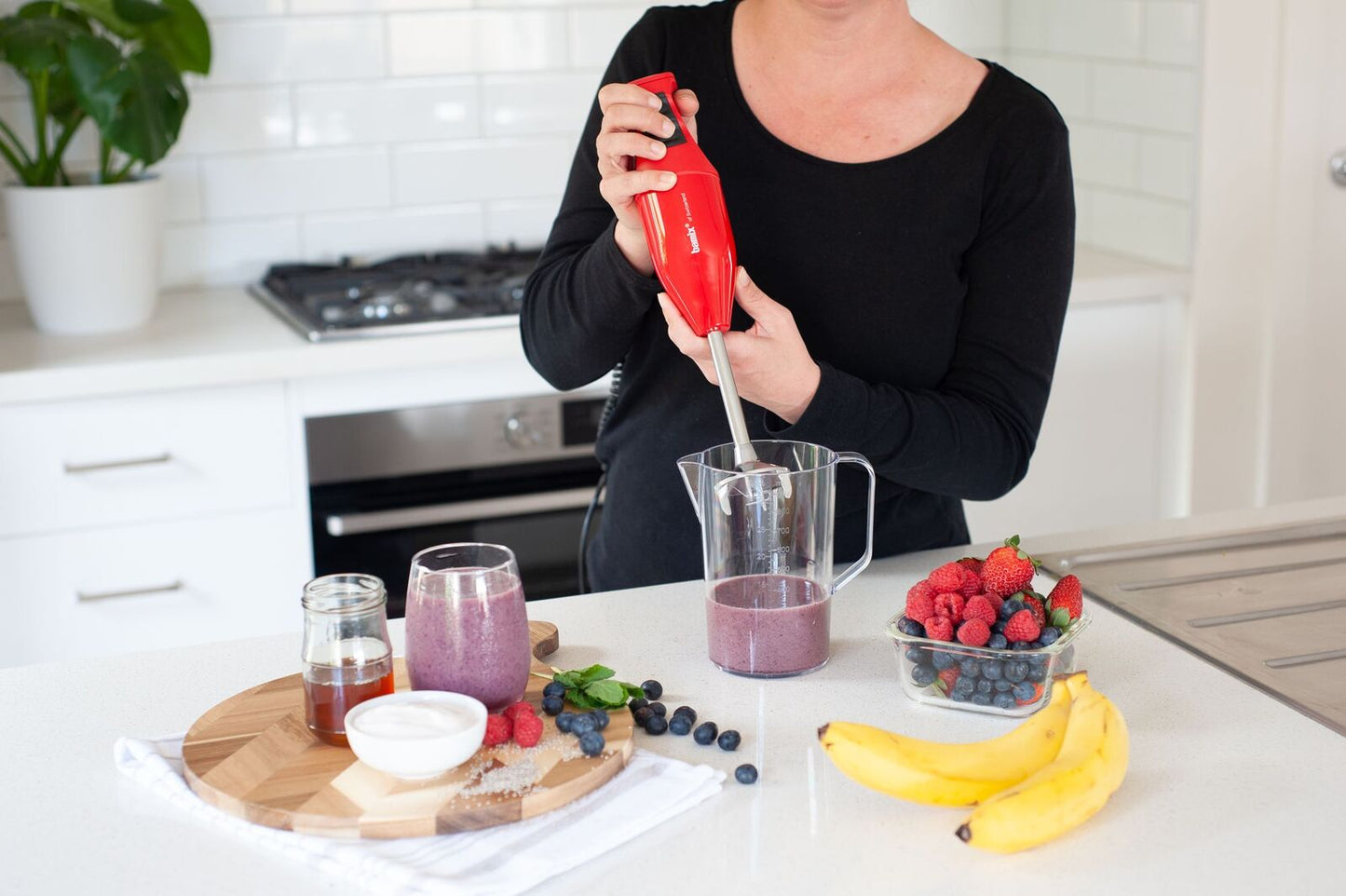 Bamix Classic Immersion Blender Red
