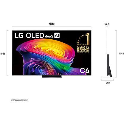LG 83" OLED EVO AI C6 4K Smart TV [2026]