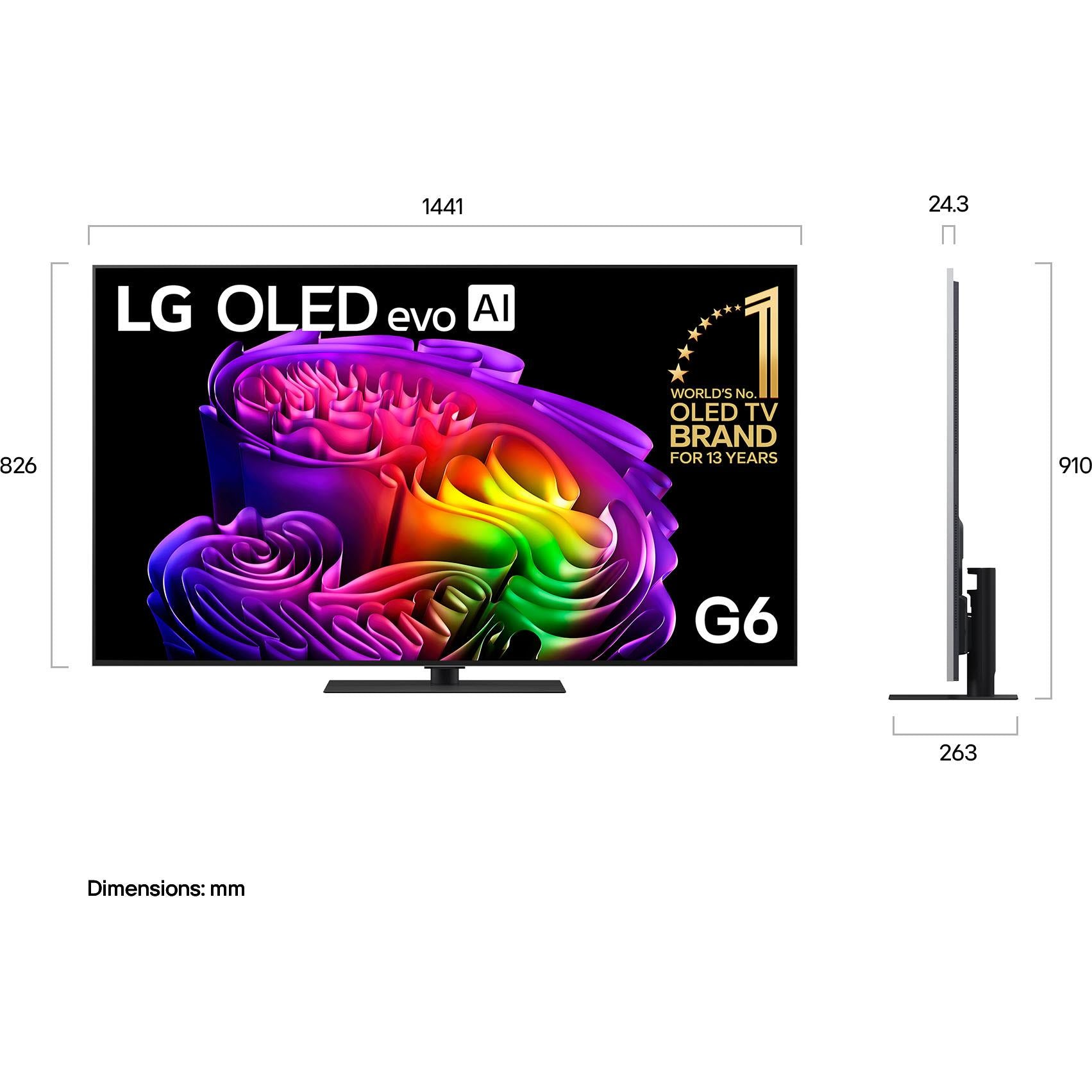 LG 65" OLED EVO AI G6 4K Smart TV [2026]