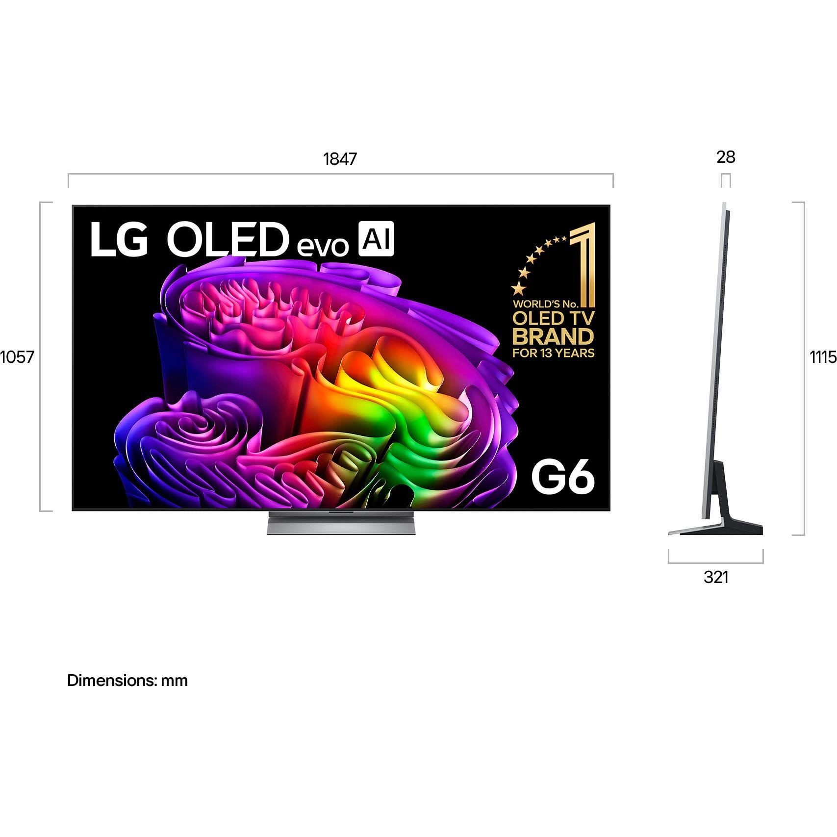 LG 83" OLED EVO AI G6 4K Smart TV [2026]