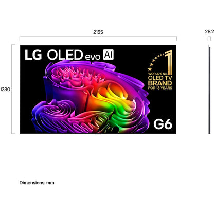 LG 97" OLED EVO AI G6 4K Smart TV [2026]