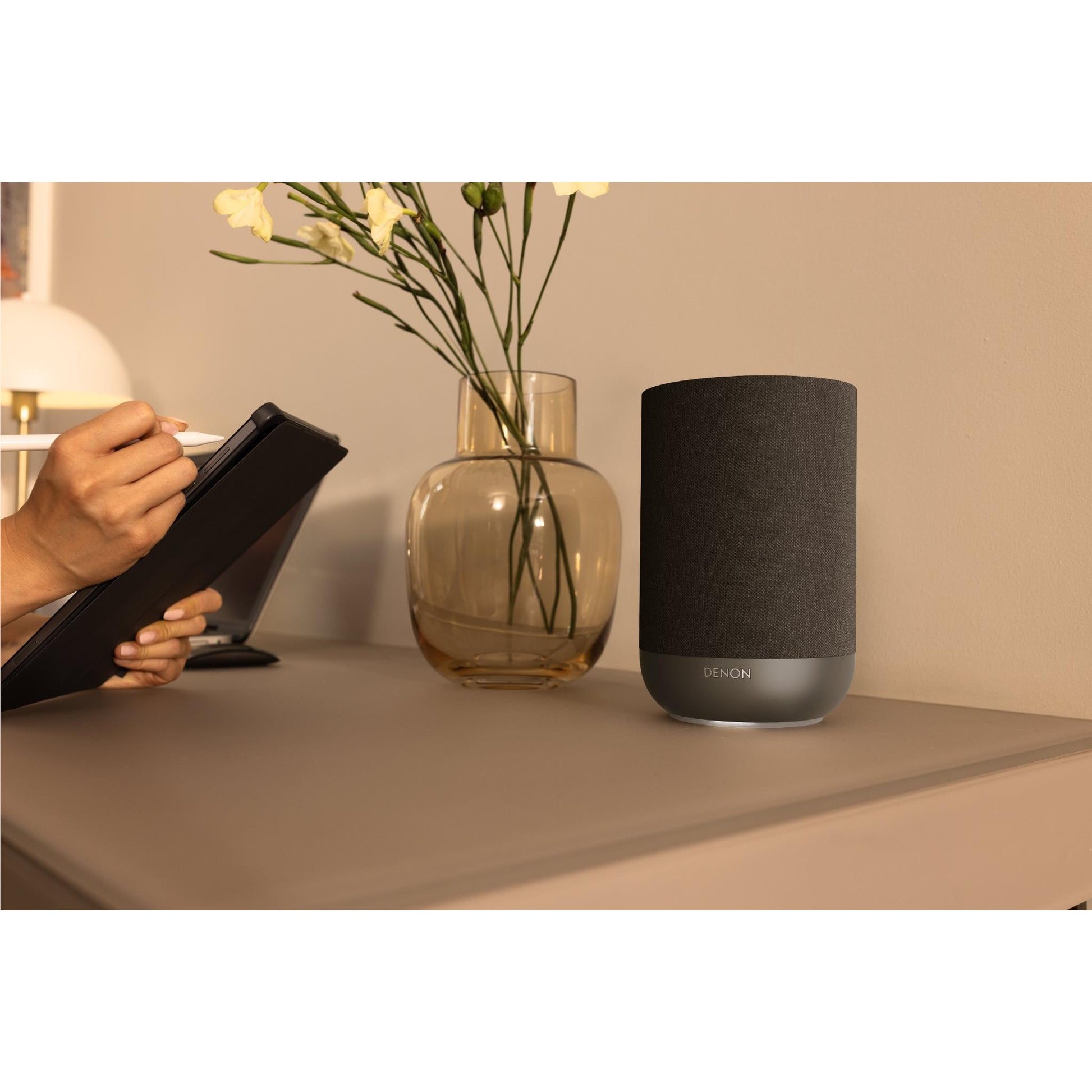 Denon Home 200 Wireless Smart Speaker Powered by Heos (Charcoal)