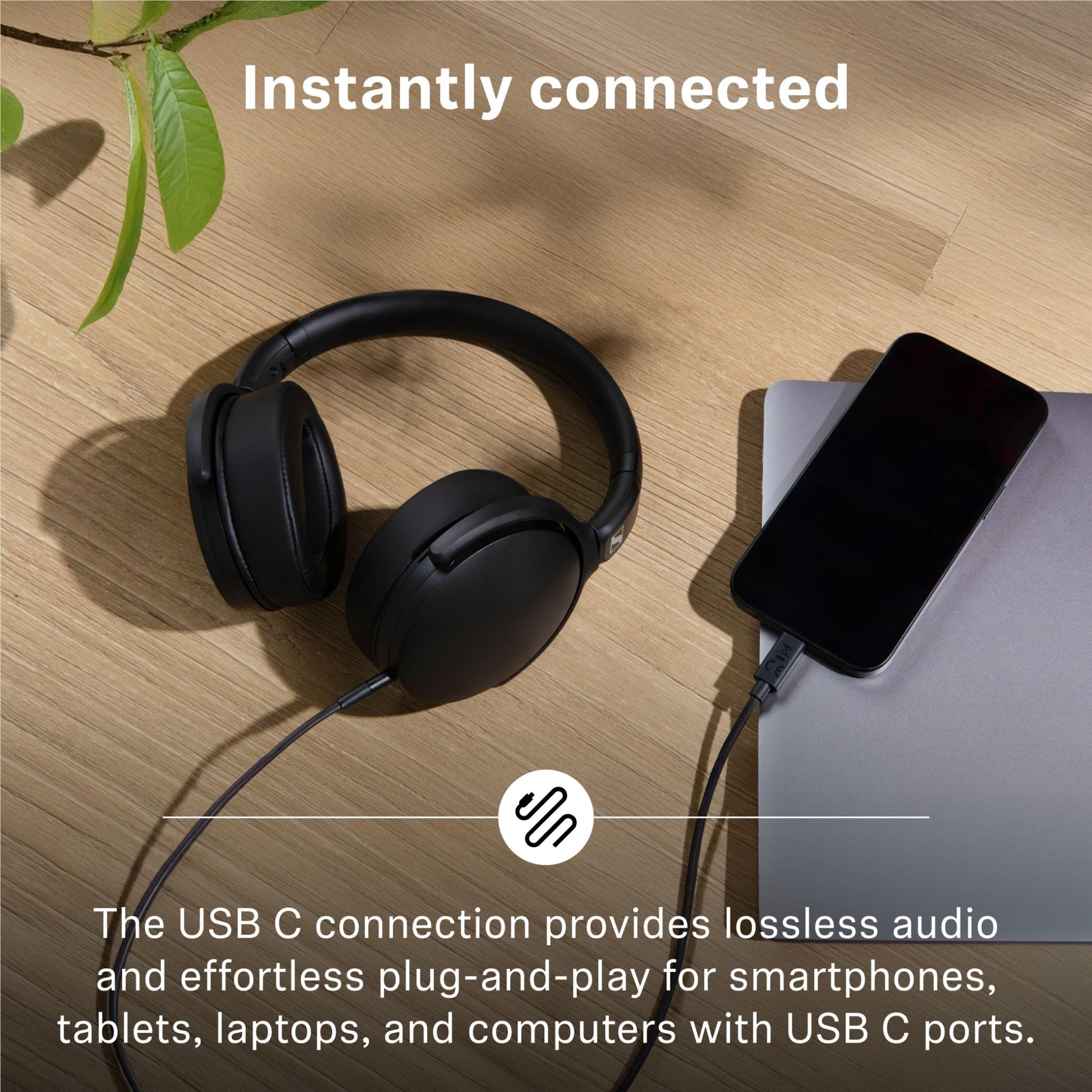 Sennheiser HD 400 Wired USB-C Over-Ear Headphones