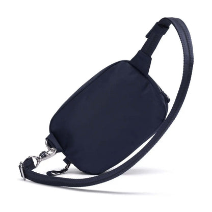 Pacsafe W Anti-Theft RFID Blocking Slashguard Micro Travel Sling Navy