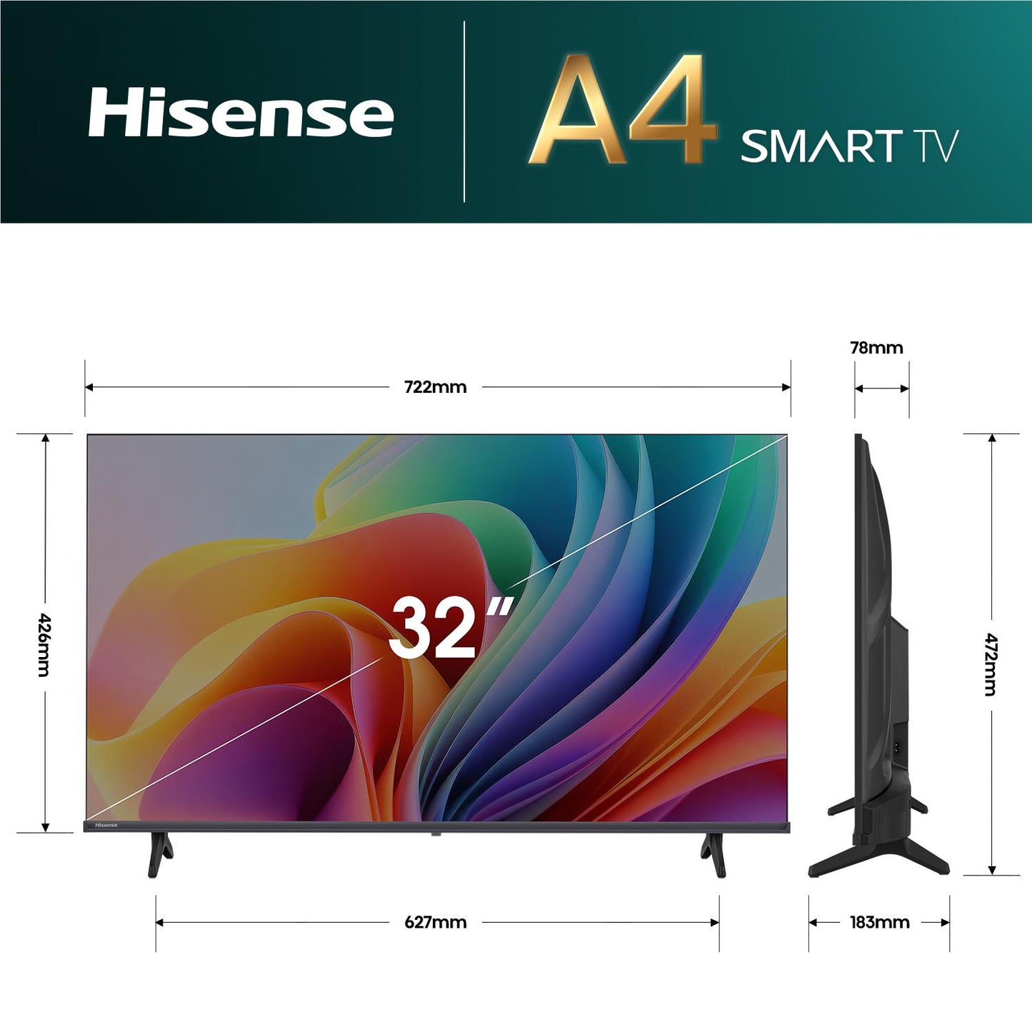 Hisense 32" A4SAU HD Smart TV [2026]
