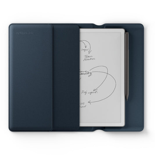 reMarkable Paper Pure with Marker Plus and Sleeve Folio Polymerweave (Ocean Blue)