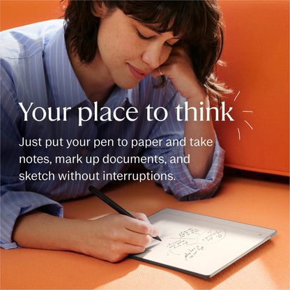 reMarkable Paper Pure with Marker Plus and Sleeve Folio Polymerweave (Mist Green)