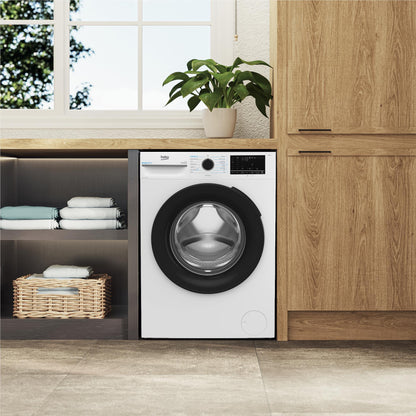 Beko BFLB8010W 8kg Front Load Washer with Steam