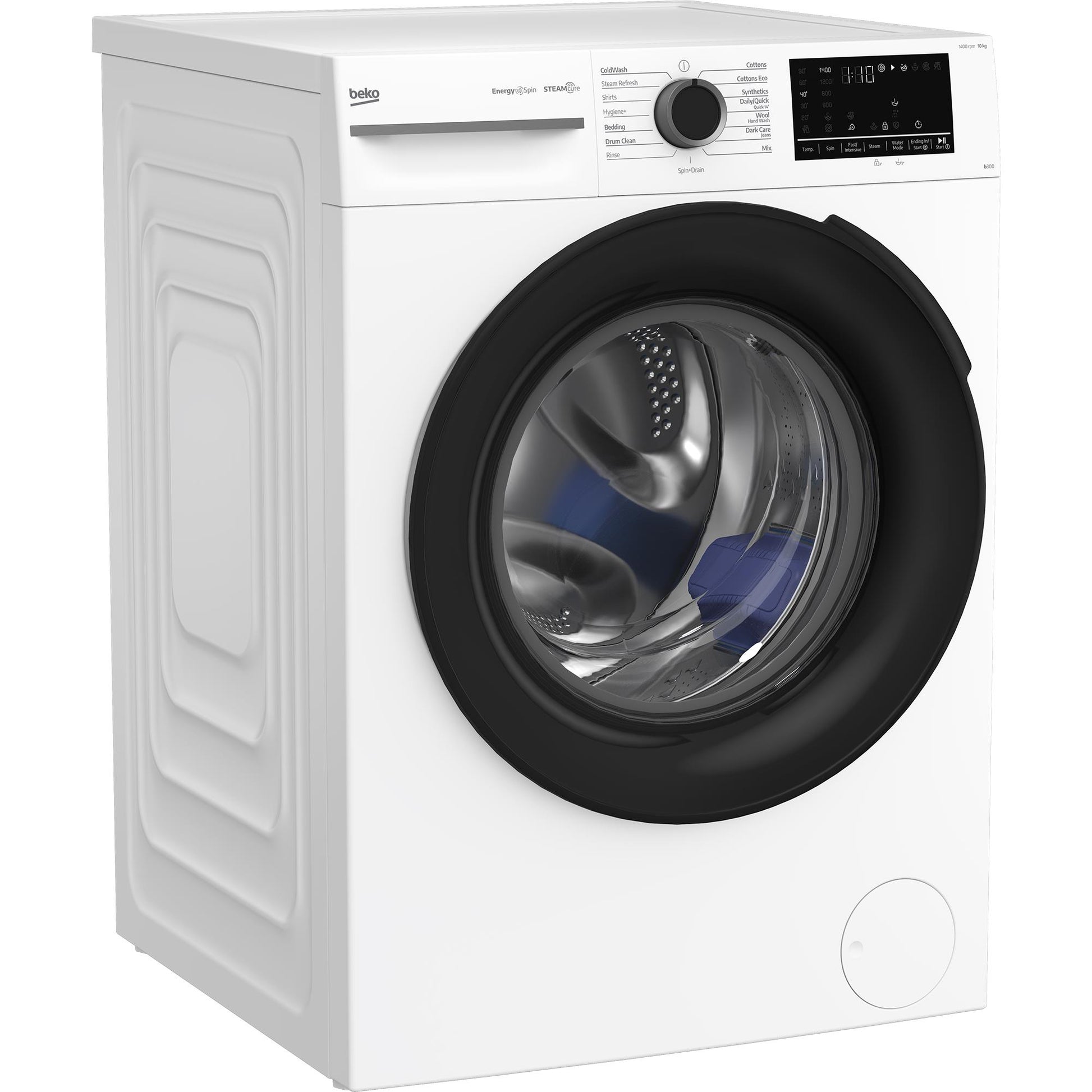 Beko BFLB1010W 10kg Front Load Washer with Steam