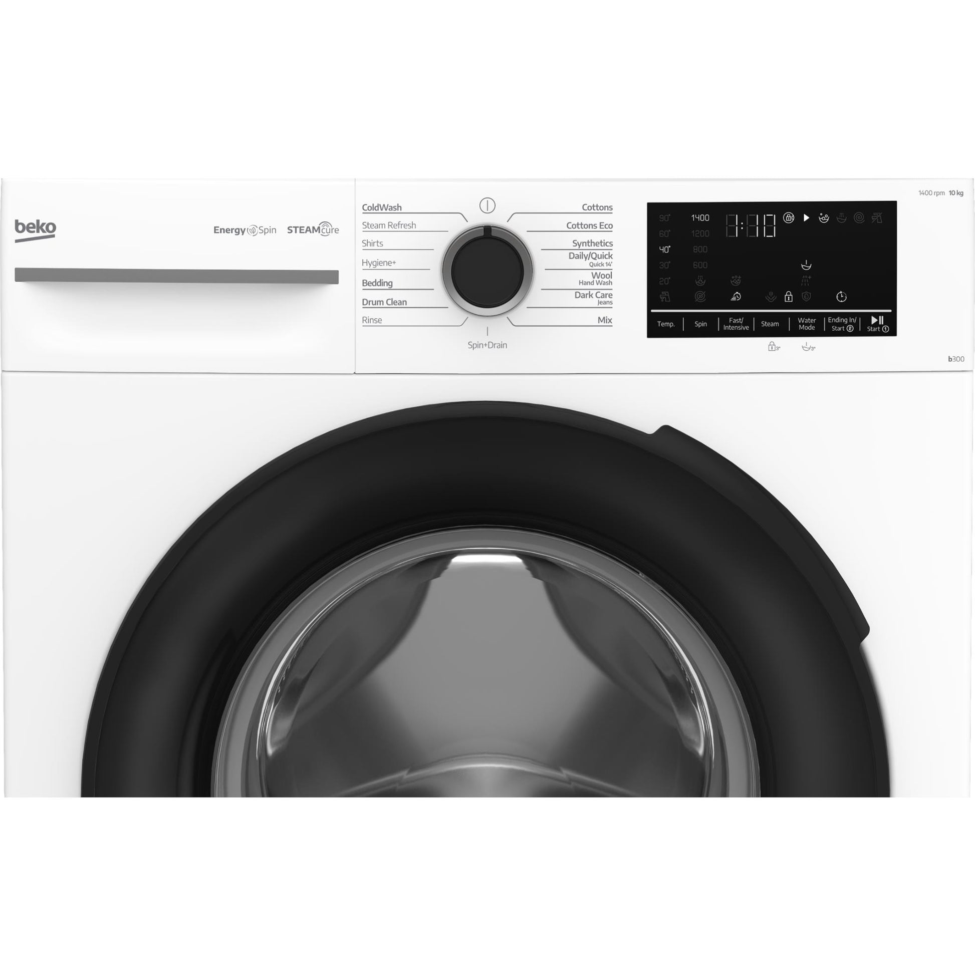 Beko BFLB1010W 10kg Front Load Washer with Steam