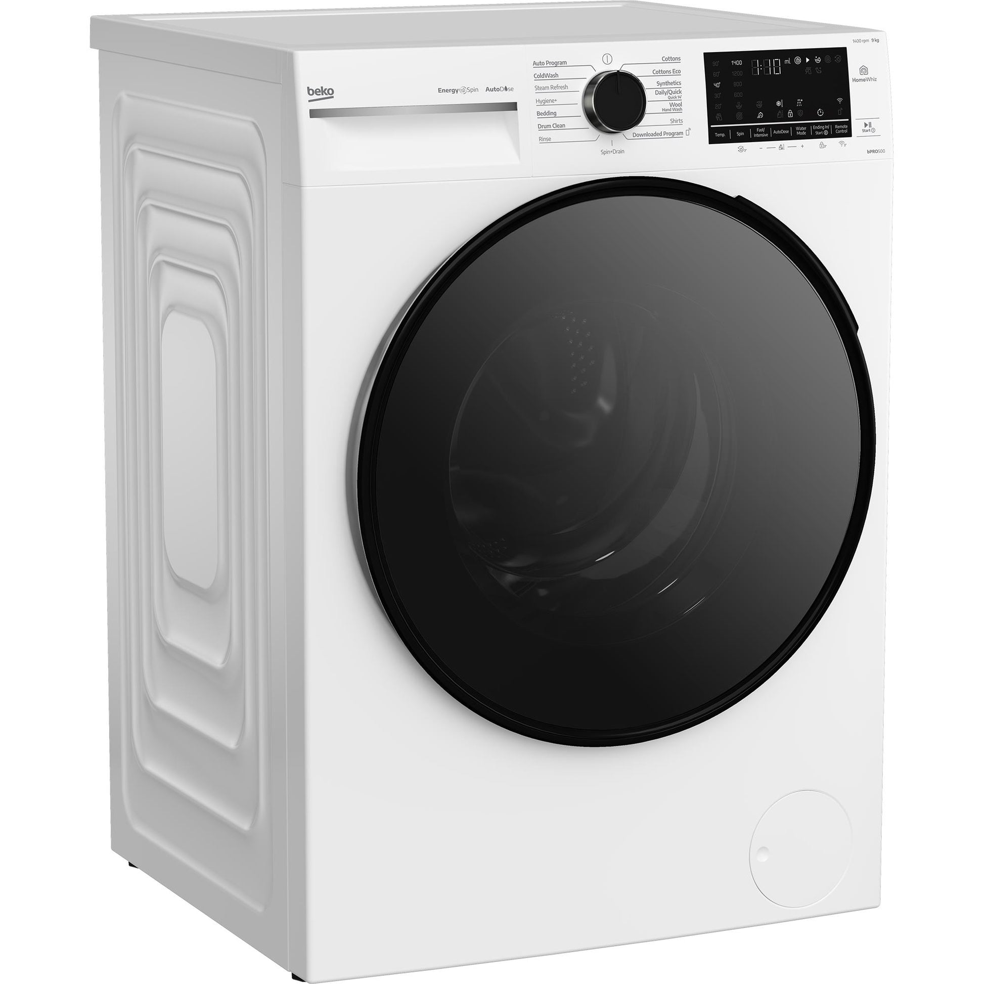 Beko BFLB903ADW1 9kg Front Load Washing Machine with AutoDose and Steam