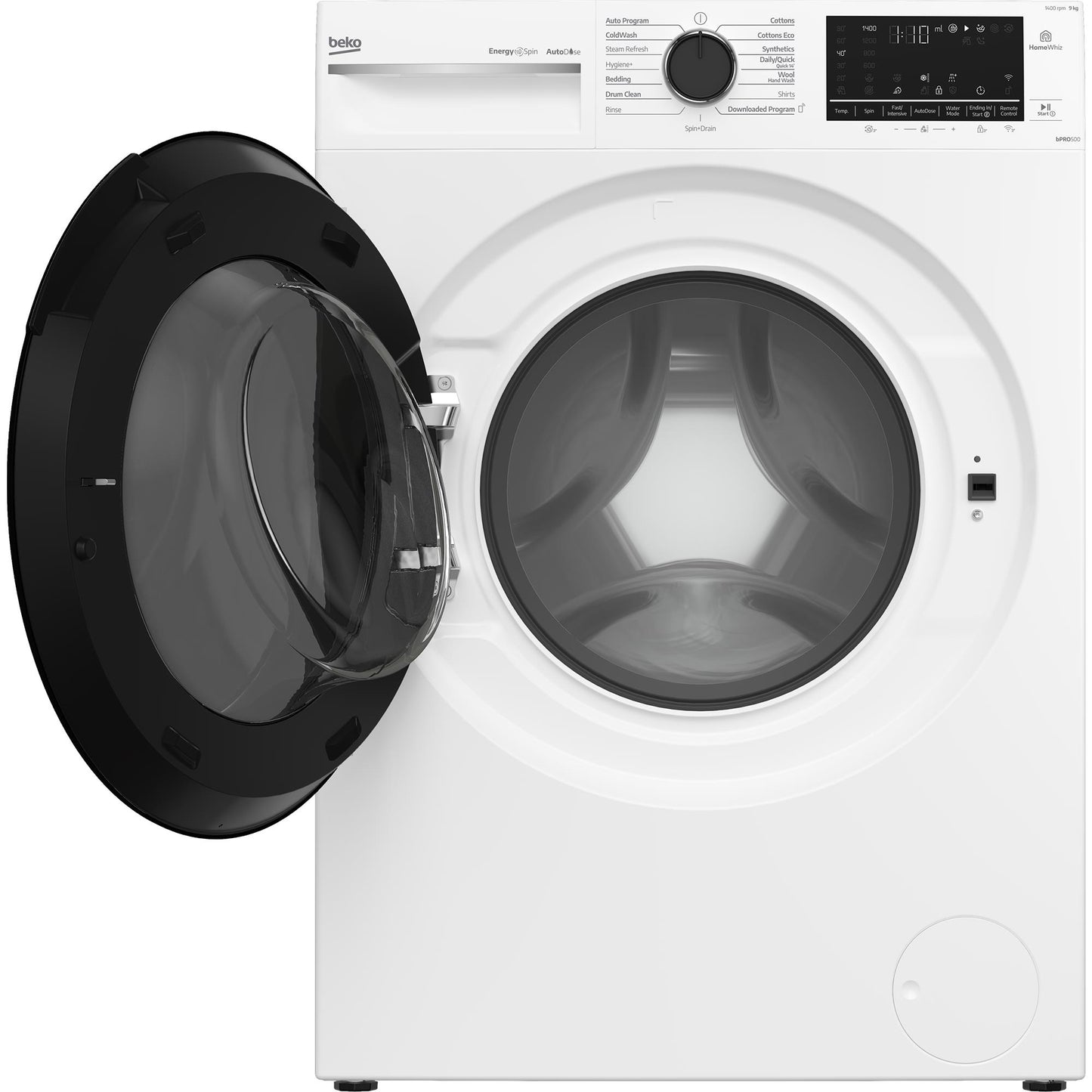 Beko BFLB903ADW1 9kg Front Load Washing Machine with AutoDose and Steam