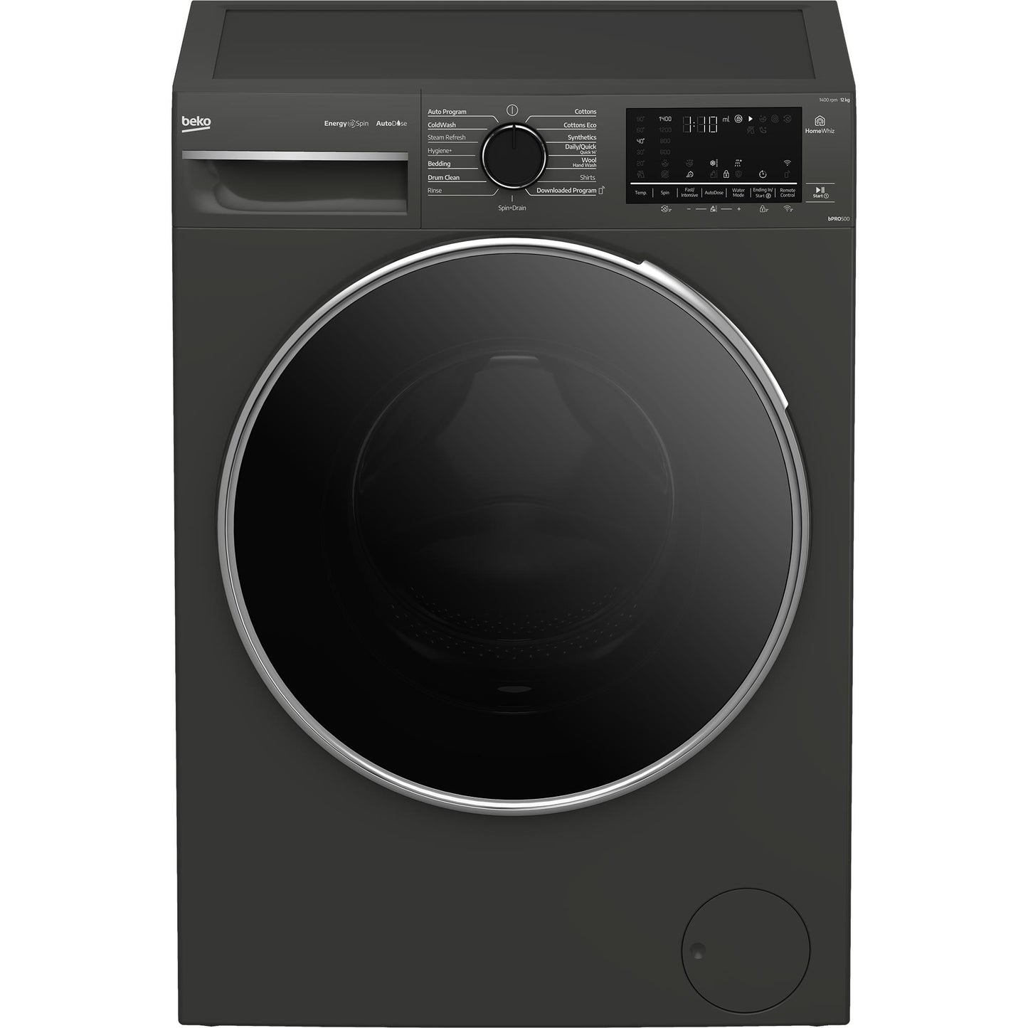 Beko BFLB123ADG 12kg Front Load Washer with AutoDose and Steam