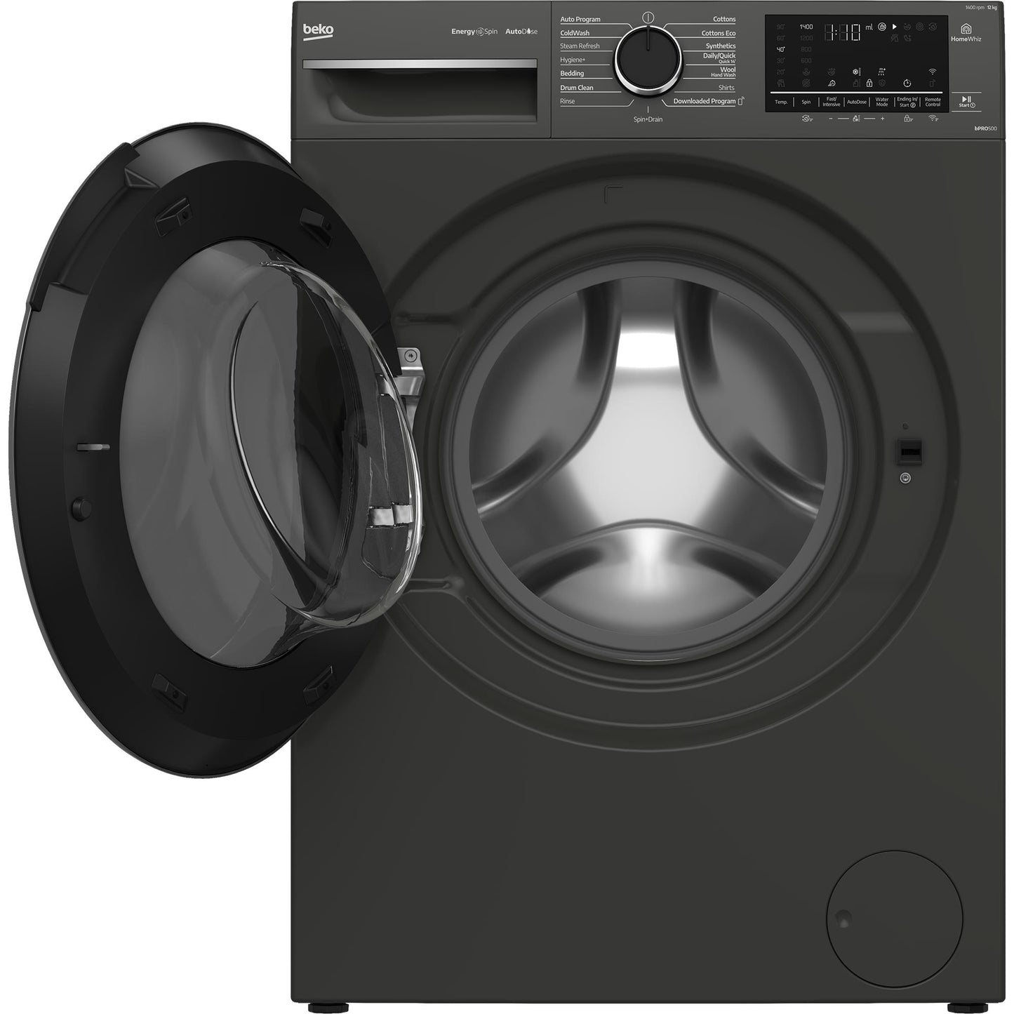 Beko BFLB123ADG 12kg Front Load Washer with AutoDose and Steam